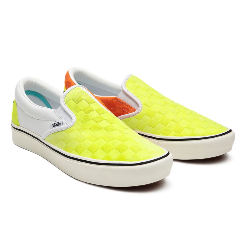 Slip On Vans X Penn ComfyCush Slip-On Mujer Amarillo | VN863R4TD59