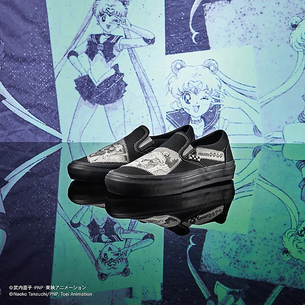 Slip On Vans X Pretty Guardian Sailor Moon Skate Slip-on Hombre Negras | VN145P0LD37
