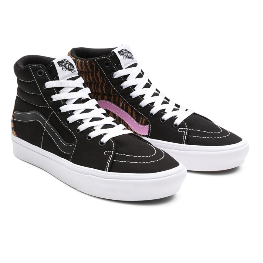 Tenis Altas Vans Le Tigre ComfyCush SK8-Hi Mujer Negras | VN178K5EX98