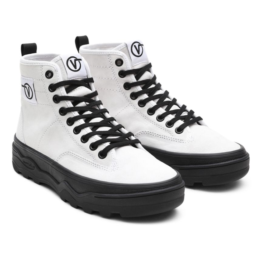 Tenis Altas Vans Suede Sentry WC Mujer Blancas | VN192R4GW35