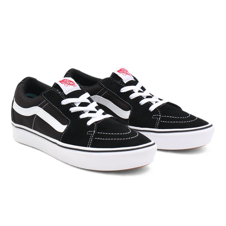 Tenis Bajas Vans Classic ComfyCush Sk8-Low Hombre Negras | VN912J5ZG27