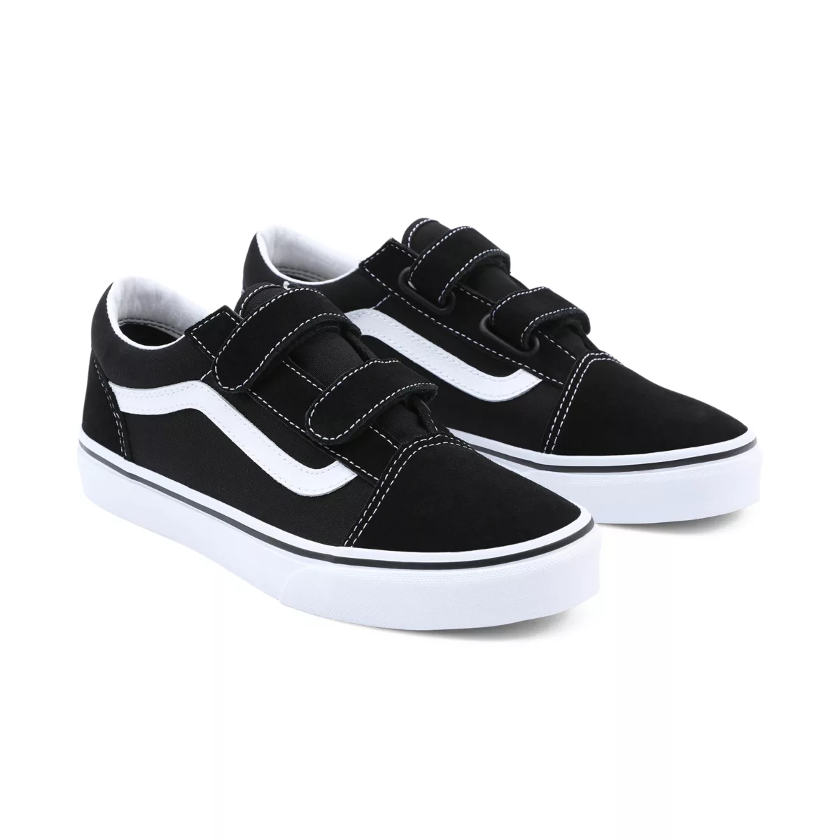 Tenis Bajas Vans Old Skool V Niños Negras | VN222X4FY26