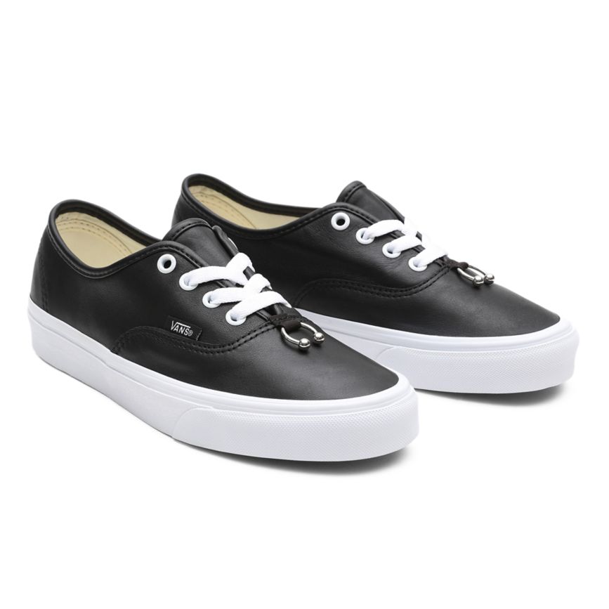 Tenis Bajas Vans Piercing Authentic Hombre Negras | VN441R2HX70