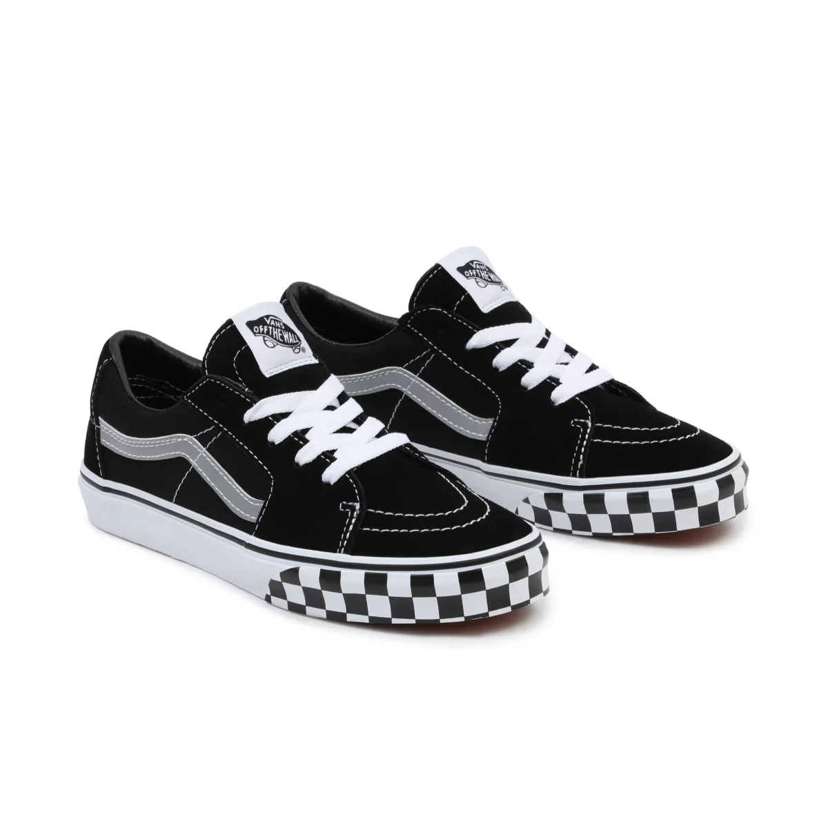 Tenis Bajas Vans Reflective Sidestripe Sk8-Low Niños Negras | VN999Z8MV28