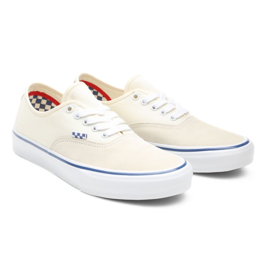 Tenis Bajas Vans Skate Authentic Hombre Blancas | VN986F9VT03