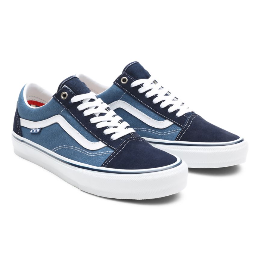Tenis Bajas Vans Skate Old Skool Hombre Azul Marino | VN500L4HE64