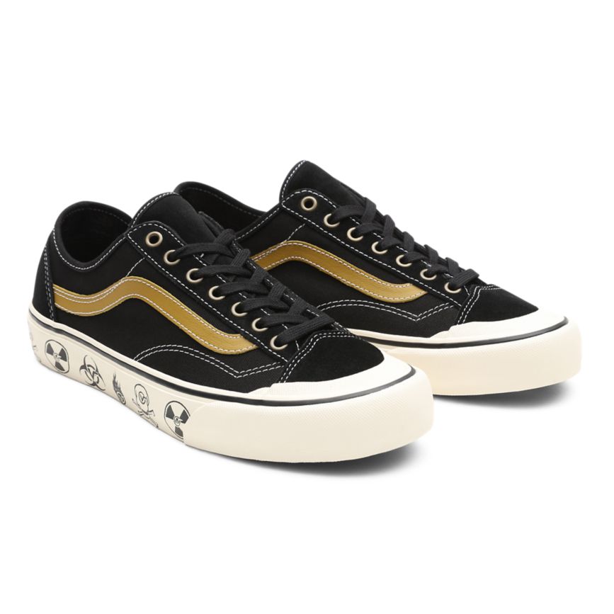 Tenis Vans Dark Aloha Style 36 Decon SF Hombre Negras | VN674Q2RU45